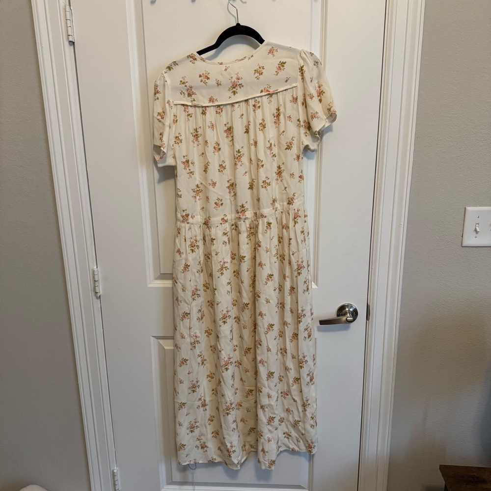 NWT Christy Dawn Cream Floral Midi Dress - Picture 3 of 3